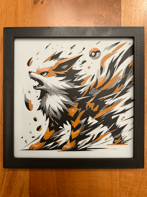 Pokemon Arcanine Hueforge / 2d poster