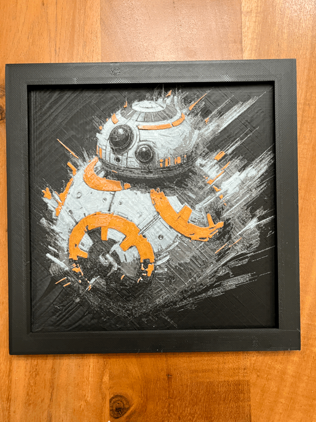 Star wars BB-8 Hueforge / 2d poster