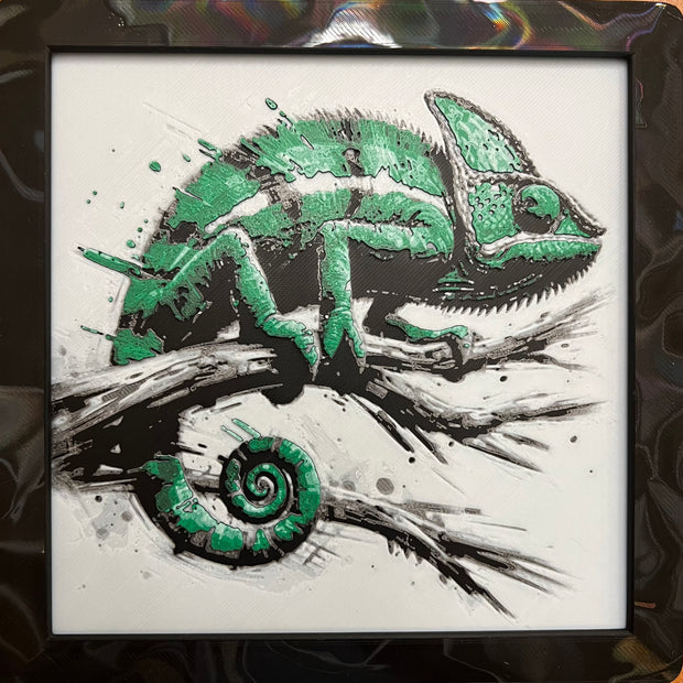 Animal Chameleon Hueforge / 2d poster