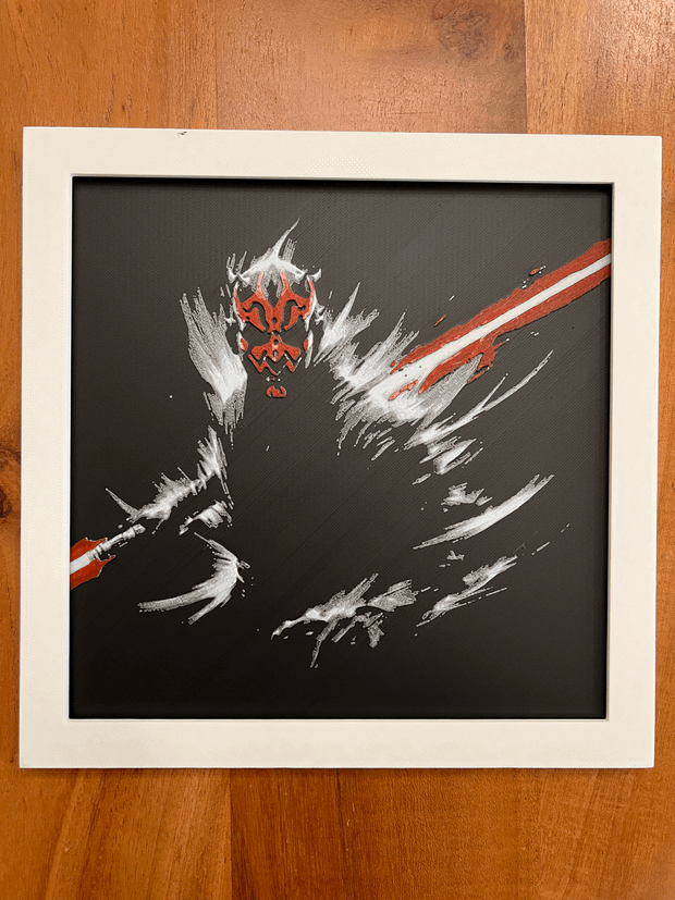 Star Wars Darth Maul Hueforge / 2d poster