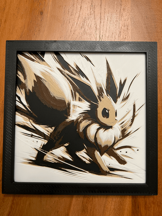 Pokemon Eevee Hueforge / 2d poster