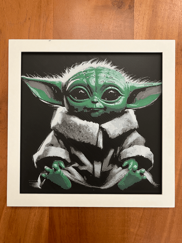 Star Wars Grogu Hueforge / 2d poster