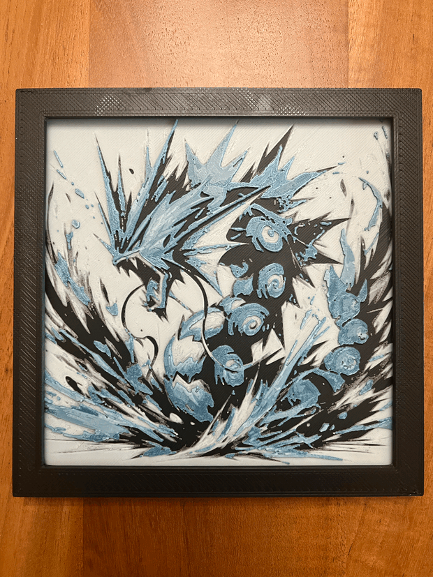 Pokemon Gyarados Hueforge / 2d poster