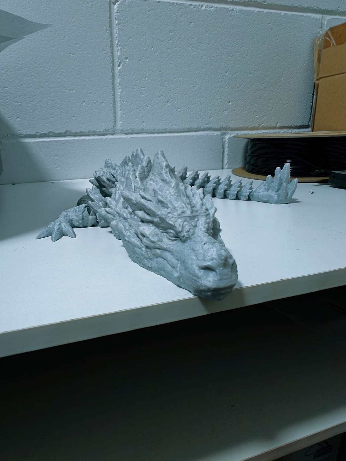 Stone Dragon Articulated (marble gray)