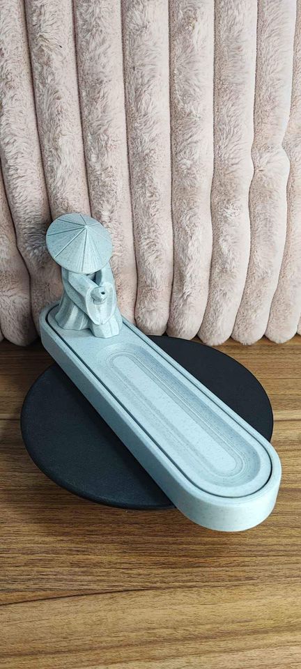 Incense burner holder Japanese fisherman