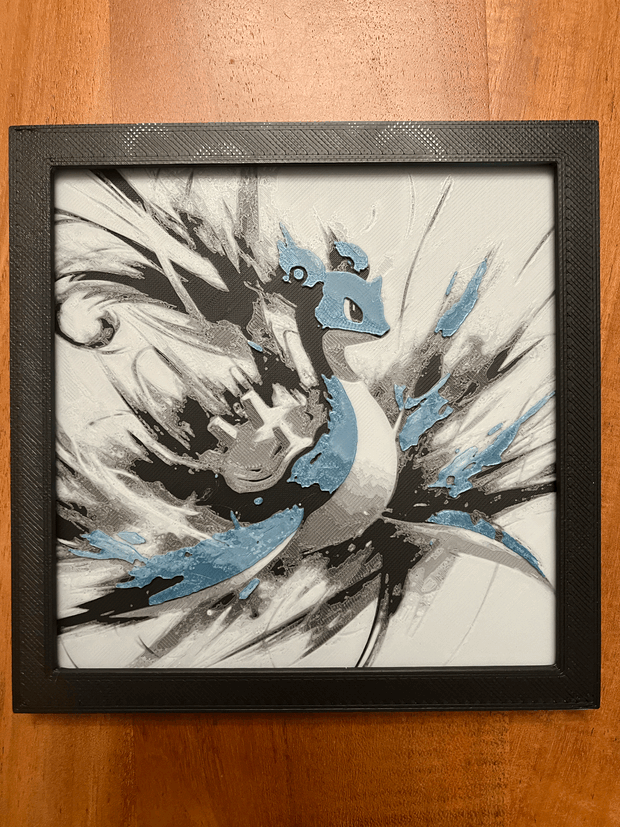 Pokemon Lapras Hueforge / 2d poster