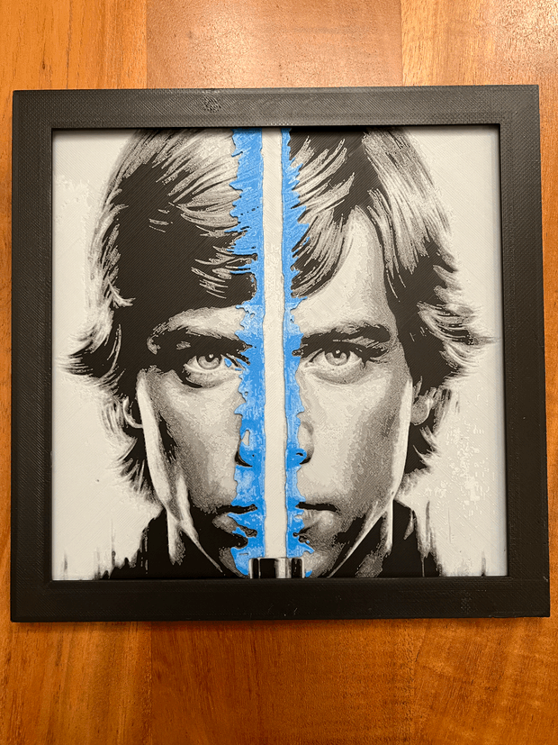 Star wars Luke Skywalker Hueforge / 2d poster