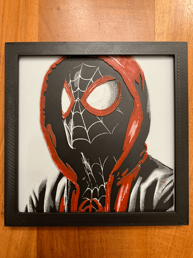 Marvel Miles Moralses Spiderman Hueforge / 2d poster