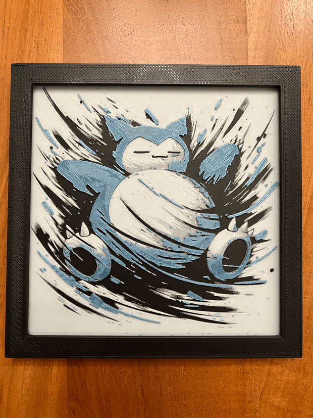 Pokemon Snorlax Hueforge / 2d poster