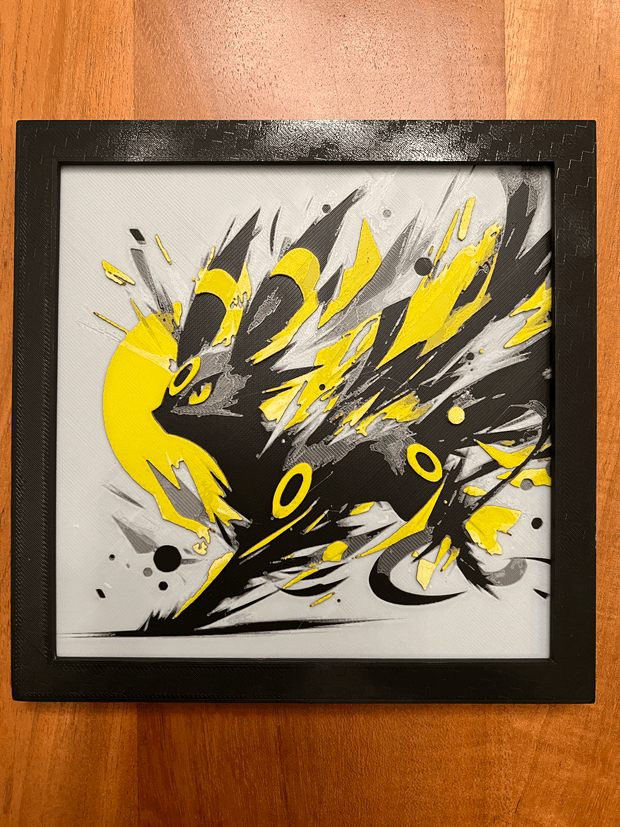 Pokemon Umbreon Hueforge / 2d poster