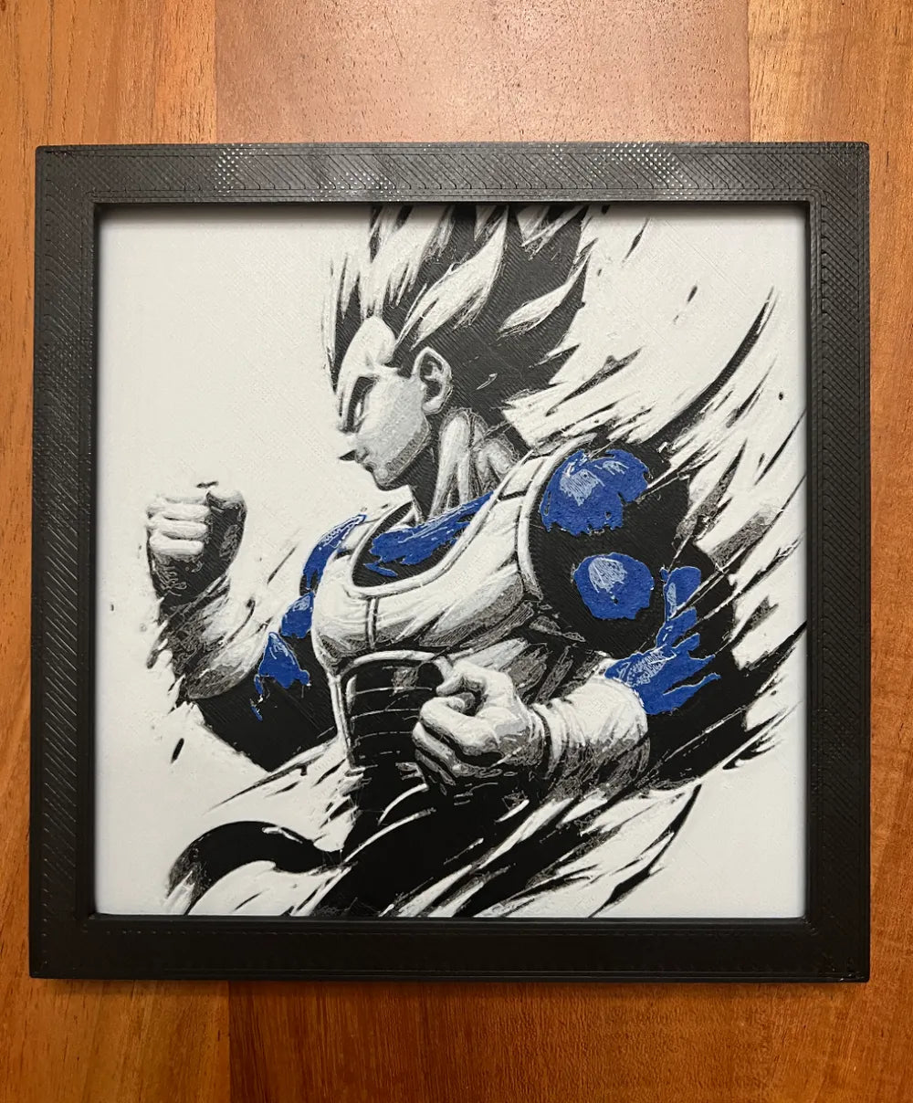 Dragonball Vegeta Hueforge / 2d poster