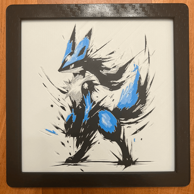 Pokemon Lucario Hueforge / 2d poster