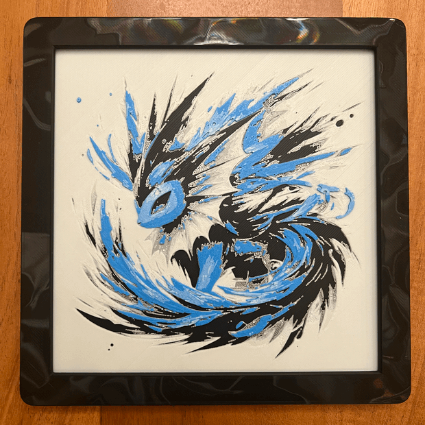 Pokemon Vaporeon Hueforge / 2d poster